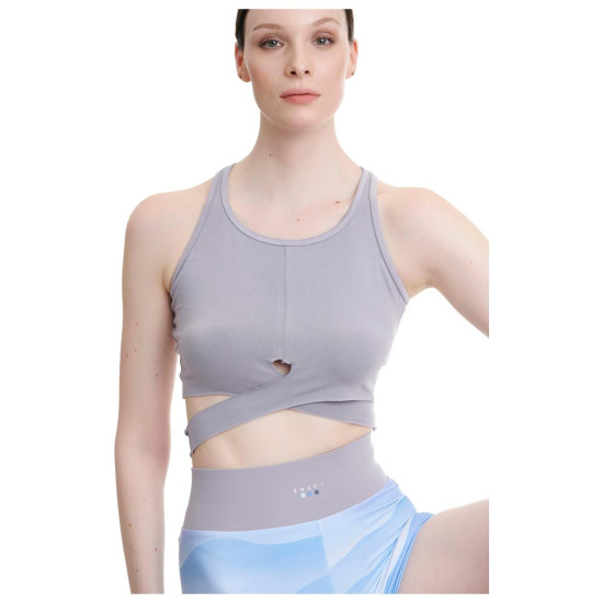 Bodytalk Γυναικεία αμάνικη μπλούζα crop